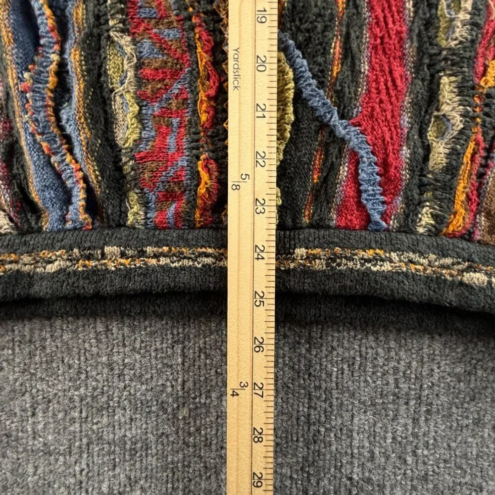 Coogi Classic Linen Blend Australia Sweater XL Pullover Colorful Authentic - Picture 7 of 16